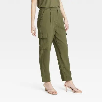 Women's Tapered Ankle Cargo Pants - A New Day A New DayBullseye Deals