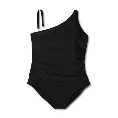 Women's Tummy Control One Shoulder Ruched Full Coverage One Piece Swimsuit - Kona Sol Kona SolBullseye Deals
