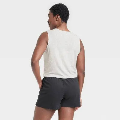 Women's Twist-Front Cropped Tank Top - All in Motion All in MotionBullseye Deals