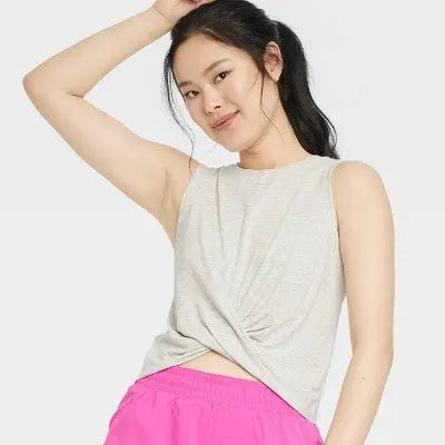 Women's Twist-Front Cropped Tank Top - All in Motion All in MotionBullseye Deals