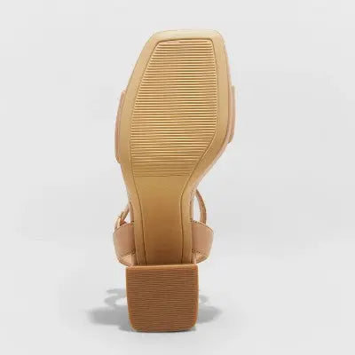 Yvette Platform Heels - A New Day 3.75-Inch Block Heel Open Toe Ankle Strap - Secondipity