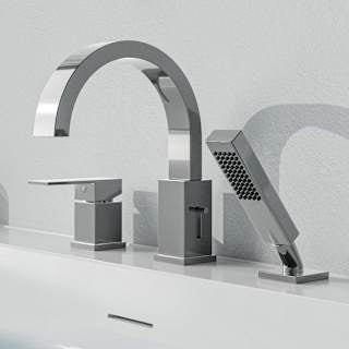 Open Box - Anzzi FR-AZ473CH - Roman Tub Faucet