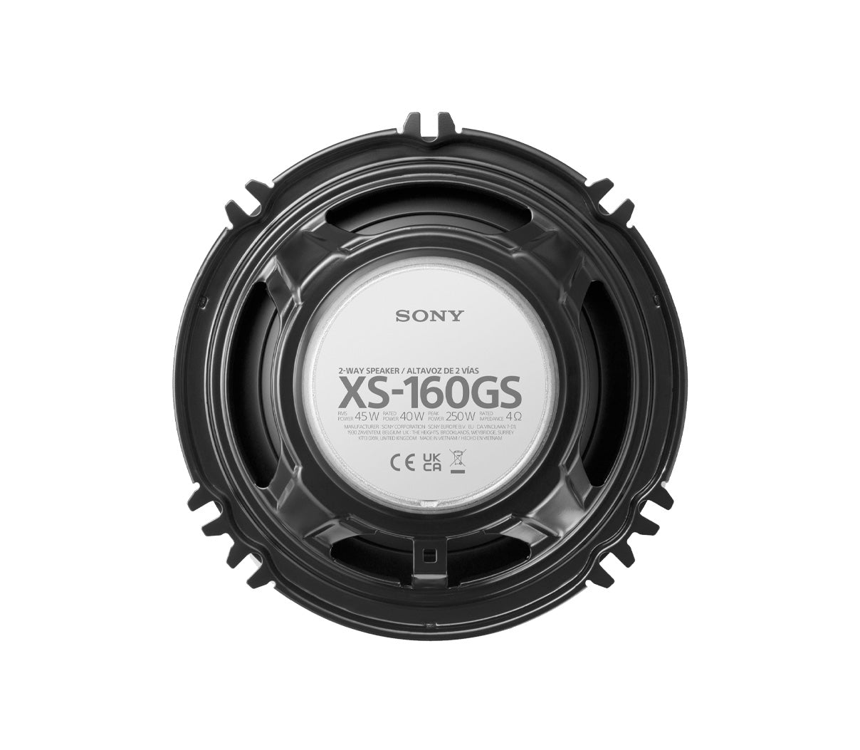 Certified Refurbished - Sony XS-160GS 6.5" 2-Way Coaxial Speaker - Pair - 4ohm - 45 Watts RMS/250 Watts Max