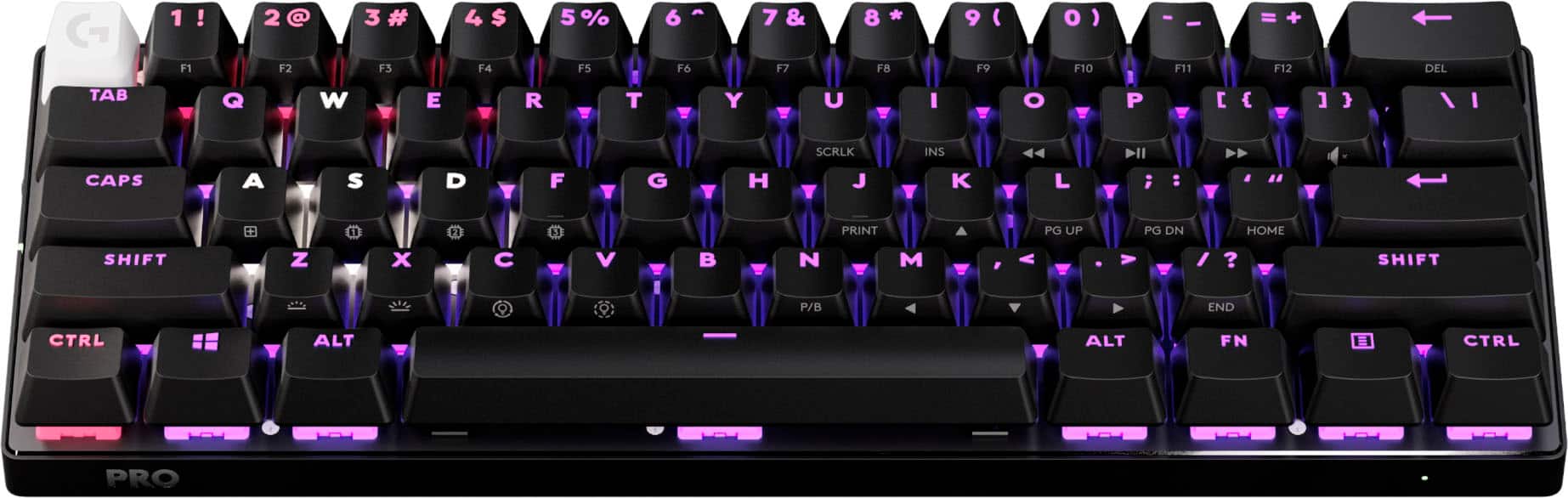 Refurbished - PRO X 60 LIGHTSPEED Wireless Gaming Keyboard (Tactile)-BLACK-US-2.4GHZ/BT-N/A-AMR-403-TACTILE SWITCH