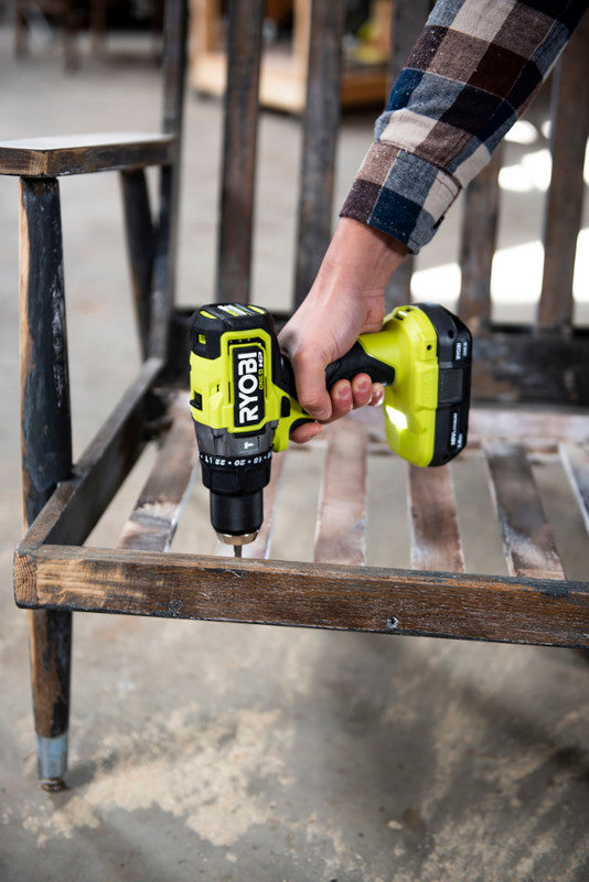 Open Box -  RYOBI ONE+ HP 18V Brushless Cordless 1/2 in. Hammer Drill Kit with (1) 4.0 Ah High Performance Battery, Charger, and Tool Bag RYOBIBullseye Deals