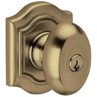 Open Box - Baldwin 5238050ENTR Bethpage Style Keyed Entry Door Knob Set with Bethpage Rosette the Emergency Exit Function