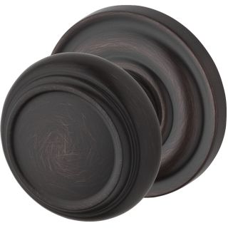 Open Box - Baldwin ENTRATRR112 Traditional Single Cylinder Keyed Entry Door Knob Set with Traditional Round Rose