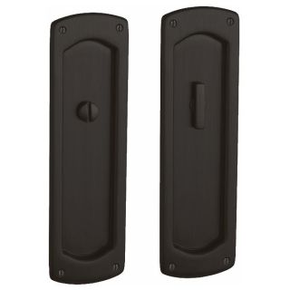 Open Box - Baldwin PD007102PRIV Palo Alto Privacy Pocket Door Set with Door Pull from the Estate Collection