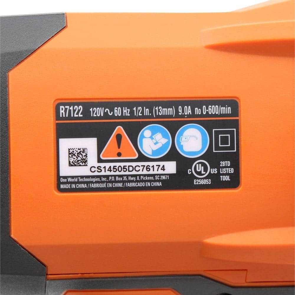 Open Box -  RIDGID 9 Amp Corded 1/2 in. Spade Handle Mud Mixer RIDGIDBullseye Deals