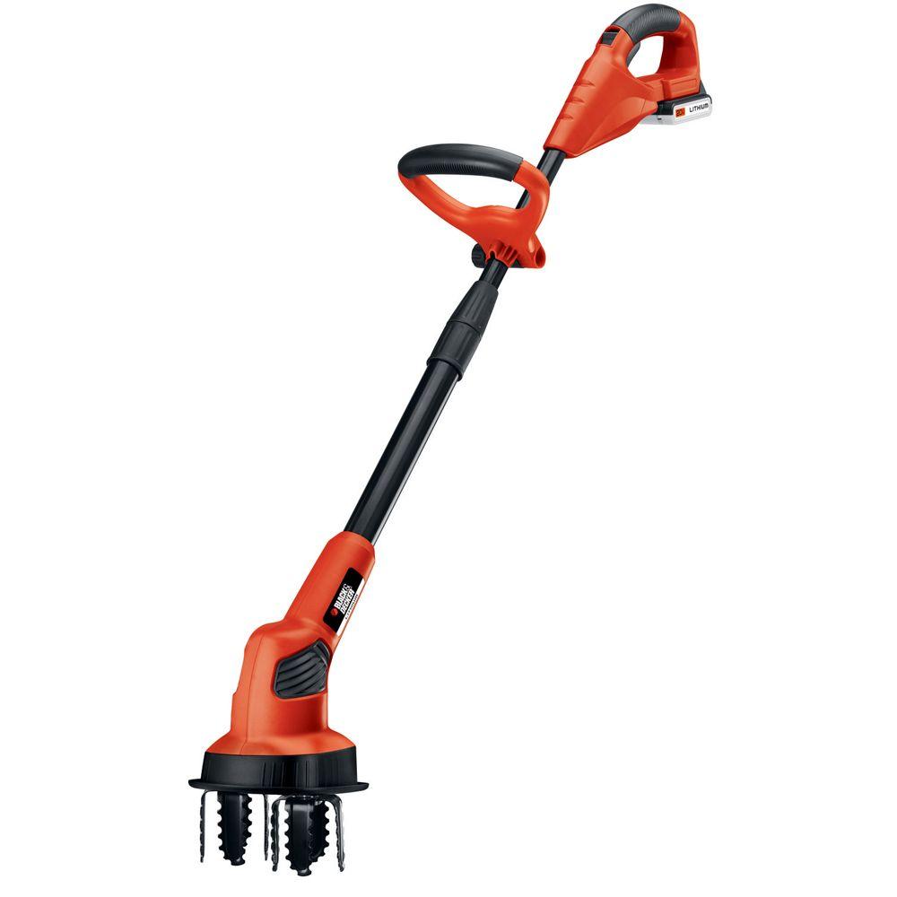 Open Box -  BLACK+DECKER 7 in. 20-Volt MAX Lithium-Ion Cordless Garden Cultivator/Tiller