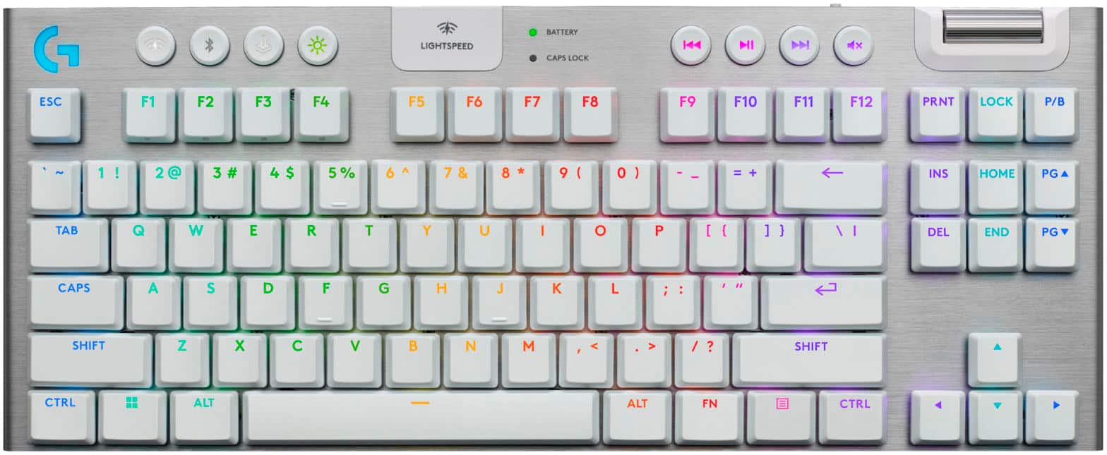 Refurbished - G915 X TKL White Tactile Wireless RGB Gaming Keyboard