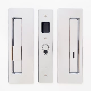 Open Box - Cavilock CL400B0029 Magnetic Latching Left Handed Privacy Pocket Door Pull for 1-3/8 Inch Door Thickness
