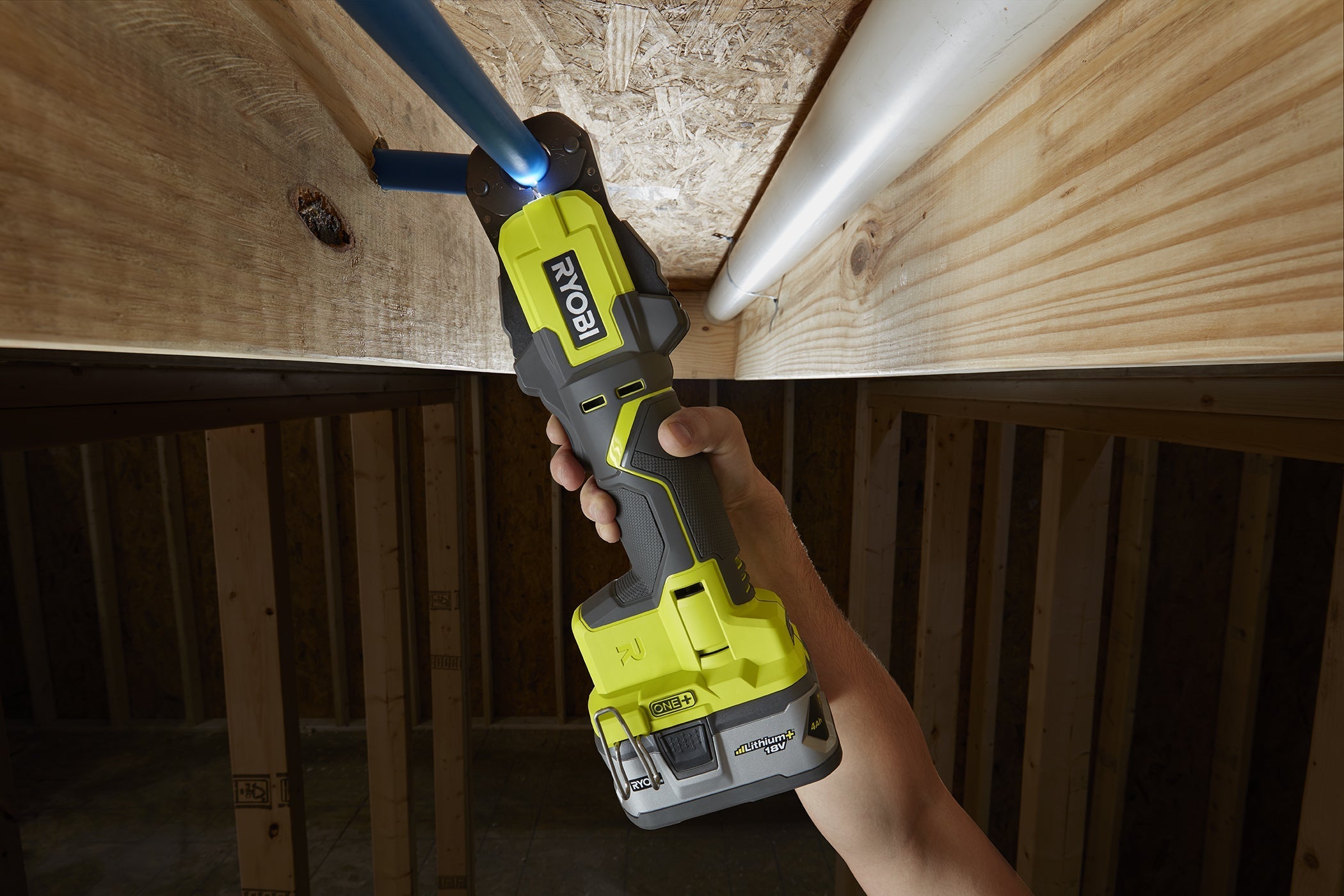 Open Box - RYOBI ONE+ 18V PEX Crimp Ring Press Tool (Tool Only) RYOBIBullseye Deals