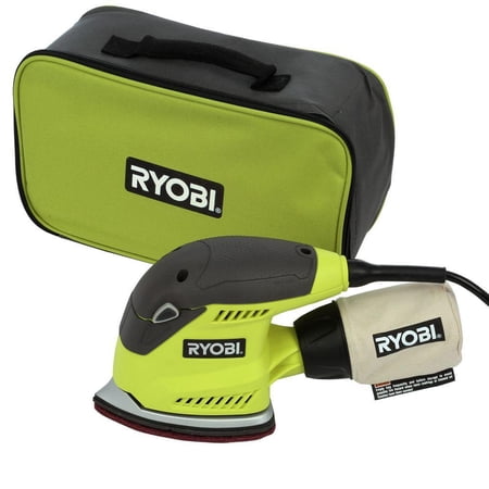 Open Box -  Ryobi Corner Cat Sander 1.2 Amp Swirl Free Finish Power Tool Corner Pad CFS1503GK