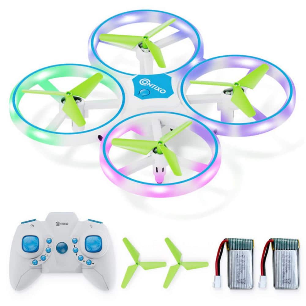 Contixo - Mini Light Up Drone with Remote Controller - Blue ContixoBullseye Deals