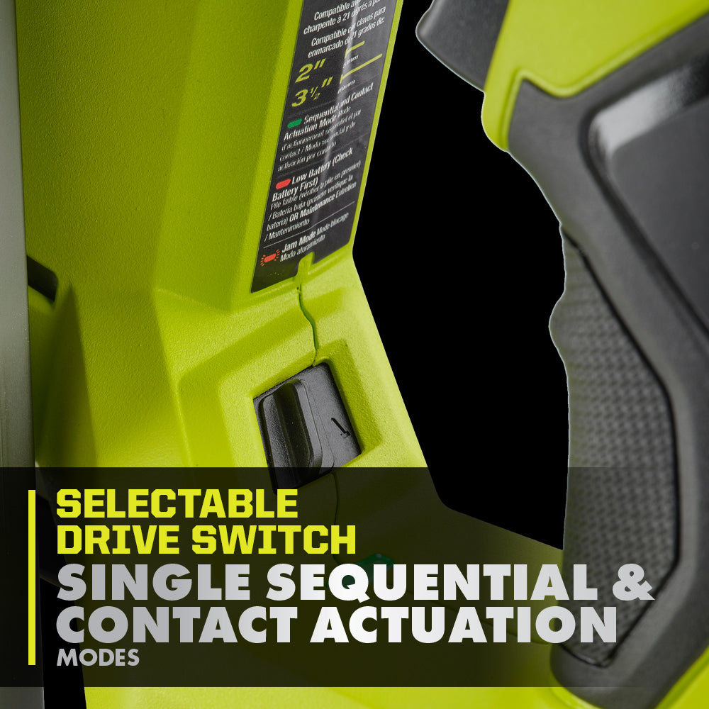 Open Box -  RYOBI 18V ONE+ HP Brushless Cordless AirStrike 21° Framing Nailer (Tool Only) RYOBIBullseye Deals