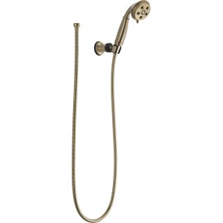 Open Box - Delta 55433-CZ Traditional Hand Shower Package with H2Okinetic Technology - Includes Hand Shower, Holder, and Hose