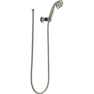 Open Box - Delta 55433-SS Traditional Hand Shower Package with H2Okinetic Technology - Includes Hand Shower, Holder, and Hose