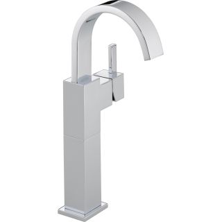 Open Box - Delta 753LF Vero Single Hole Bathroom Faucet with Riser - Includes  - Less Drain Assembly