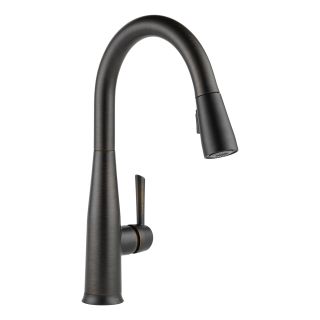 Open Box - Delta 9113T-RB-DST Essa Pull-Down Kitchen Faucet with On/Off Touch Activation and Magnetic Docking Spray Head - Includes  (5 Year on Electronic Parts)