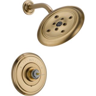 Open Box - Delta T14297-CZLHP Cassidy Monitor 14 Series Single Function Pressure Balanced Shower Trim Package with H2Okinetic Shower Head - Handle and Rough-In Valve Sold Separately