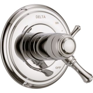 Open Box - Delta T17T097-PN Cassidy TempAssure 17T Series Dual Function Thermostatic Mixing Valve Trim Package with Integrated Volume Control - Less Rough-In Valve