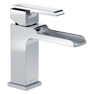 Open Box - Delta 568LF-LPU Ara Single Hole Waterfall Bathroom Faucet - Includes  - Less Drain Assembly