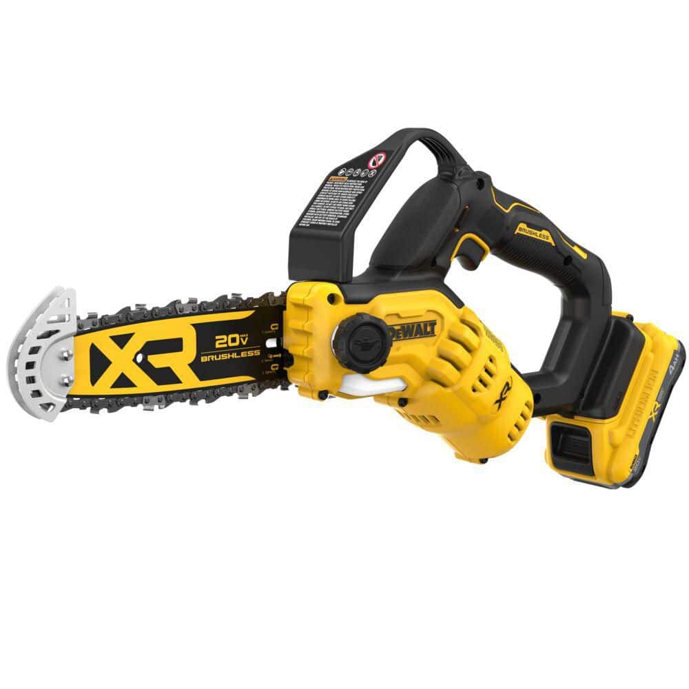 Open Box -  8 in. 20V Lithium-Ion Cordless Battery Powered Mini Pruning Chainsaw Kit with 4.0 Ah Battery and Charger