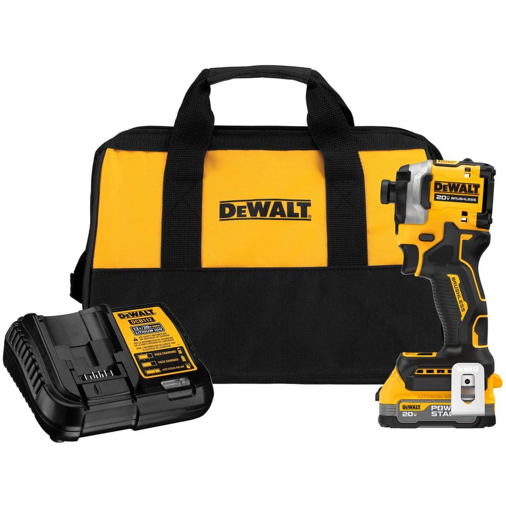 Open Box -  DEWALT 20V MAX ATOMIC with POWERSTACK 1/4 in. Cordless Brushless 3-Speed Impact Driver Kit (Battery