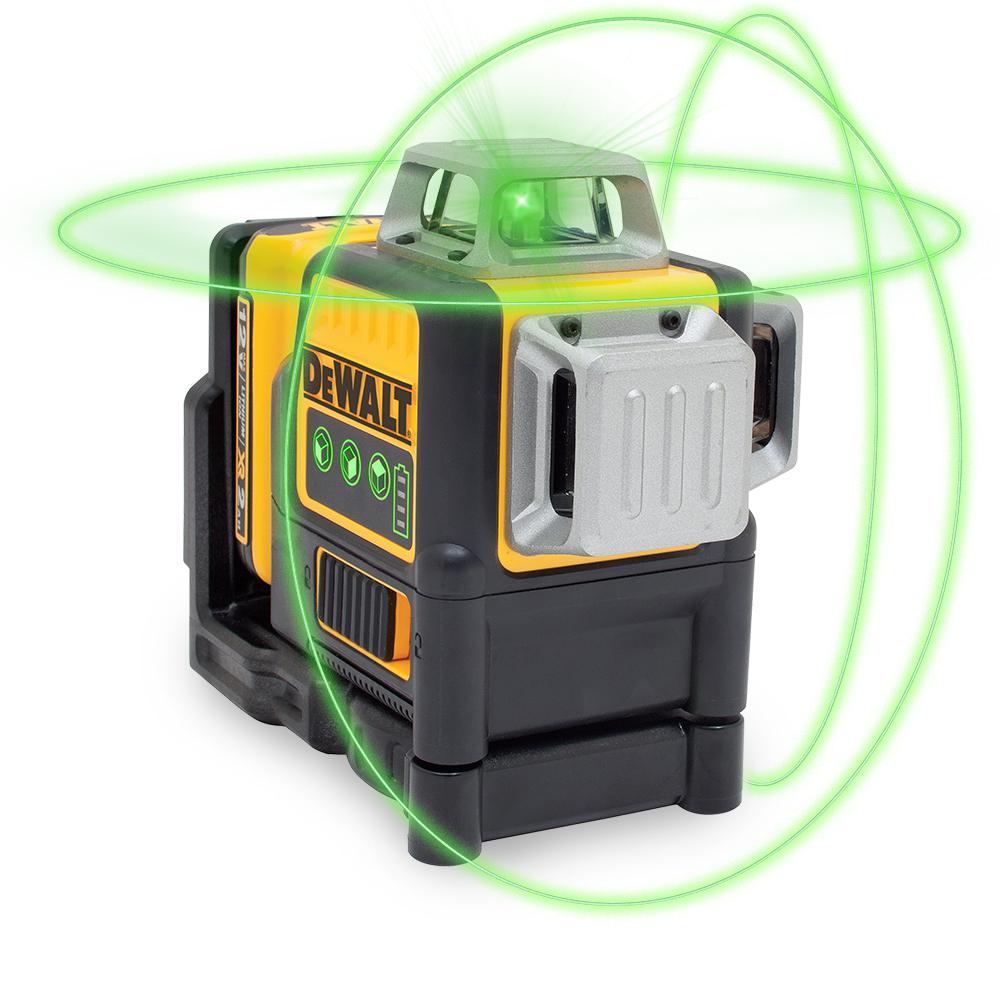 Open Box -  DEWALT DW089LG 12-V MAX 100 ft Green Self-Leveling 3-Beam 360 Degree Laser Level DEWALTBullseye Deals