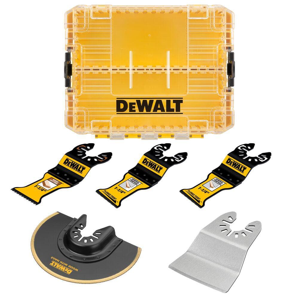Open Box -  General Purpose Bi-Metal Oscillating Tool Blade Set with Tough Case (5-Pack)