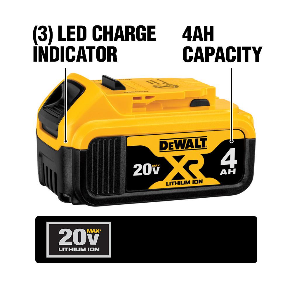 Open Box -  DEWALT DCB204 20V Max Premium XR Li-Ion Battery Pack DEWALTBullseye Deals