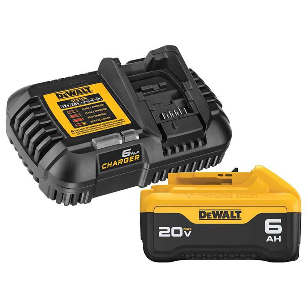 Open Box -  20-Volt MAX Lithium-Ion 6.0 Ah Battery Pack and Charger Kit