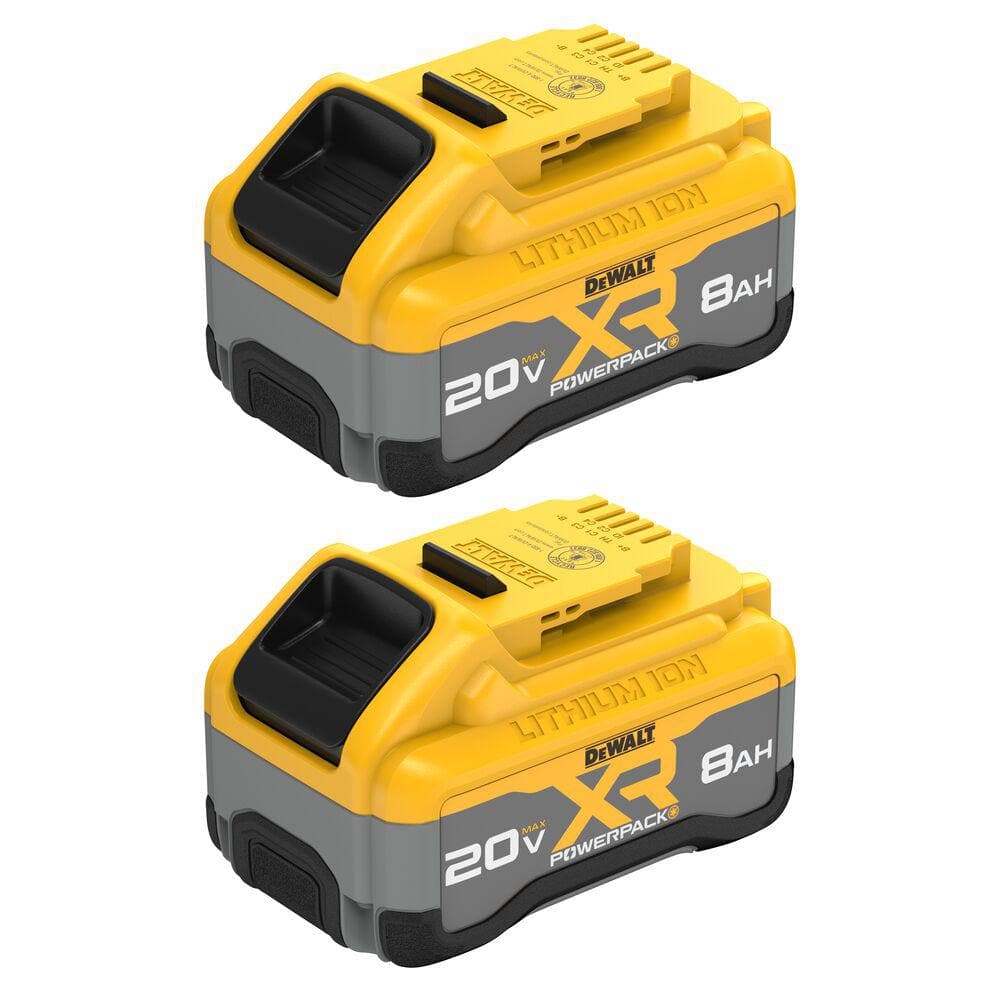 Open Box -  20V MAX XR Lithium-Ion 8.0 Ah Battery Pack (2-Pack)