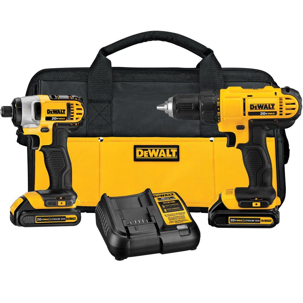 Open Box -  Dewalt DCK240C2 20-Volt Lithium Drill Driver/Impact Combo Kit (1.3Ah)