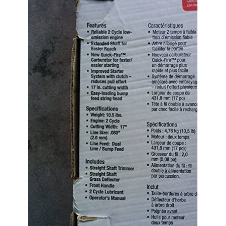 Open Box - Homelite 2-Cycle 26 cc Straight Shaft Trimmer HomeliteBullseye Deals