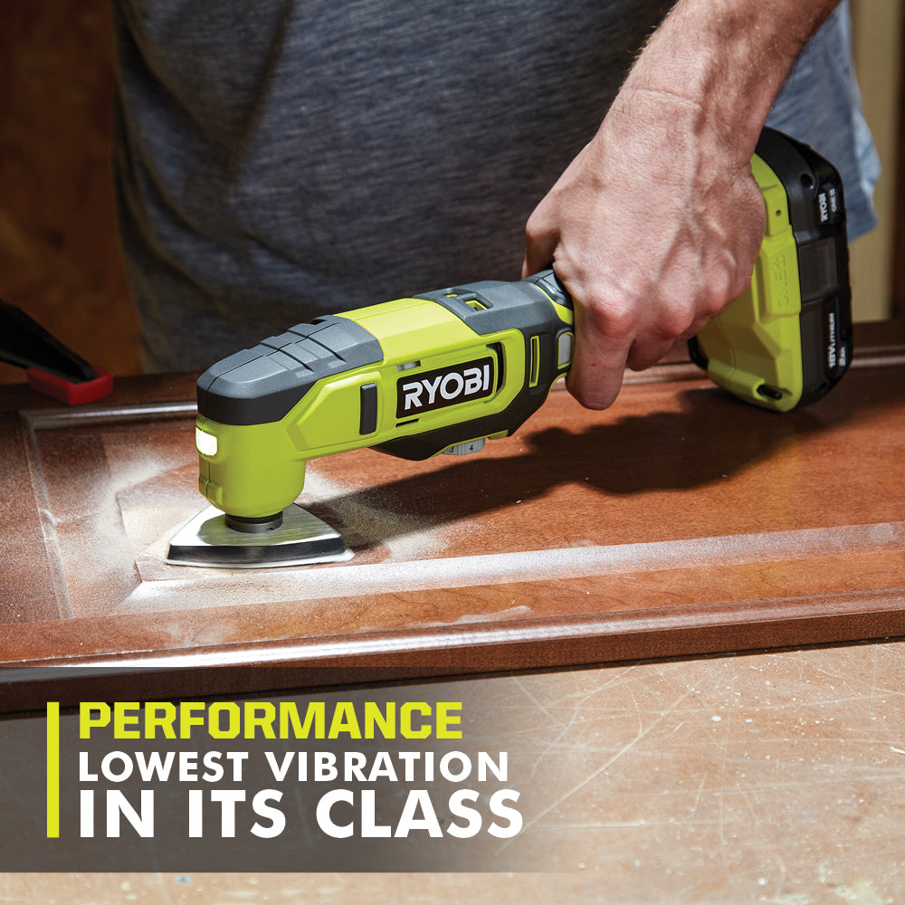 Used - RYOBI ONE+ 18V Cordless Multi-Tool Kit with 2.0 Ah Battery and Charger