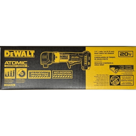 Open Box -  DEWALT 20V MAX ATOMIC Brushless Cordless 1/4 in. Right Angle Die Grinder (Tool Only) - DCG422B