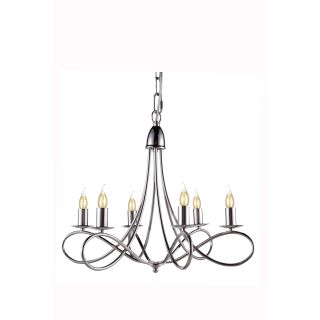 Open Box - Elegant Lighting 1452D22PN Lyndon 24" Wide 6 Light Chandelier from the Urban Classics Collection