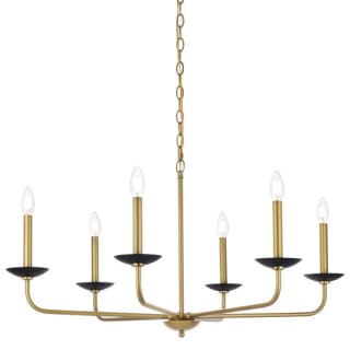 Open Box - Elegant Lighting LD812D36BRK - Chandeliers Indoor Lighting