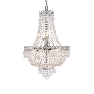 Open Box - Elegant Lighting V1900D16C/RC Century 8-Light, Two-Tier Crystal Chandelier, Finished in Chrome with Clear Crystals