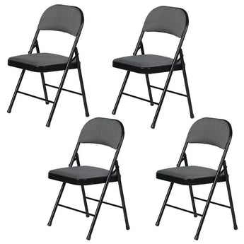 Open Box - Peakform 4pk Fabric Padded Folding Chair Gray: Metal Frame, Polypropylene, No Assembly, Spot Clean Plastic Development GroupBullseye Deals