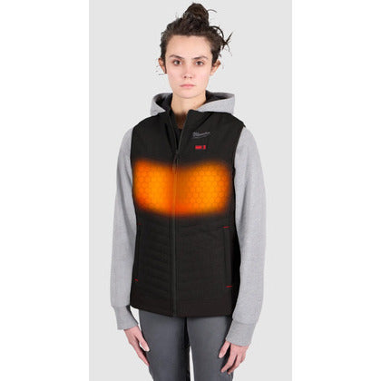 Open Box -  Women's Large M12 12-Volt Lithium-Ion Cordless Axis Black Heated Vest Kit with (1) 2.0 Ah Battery and Charger