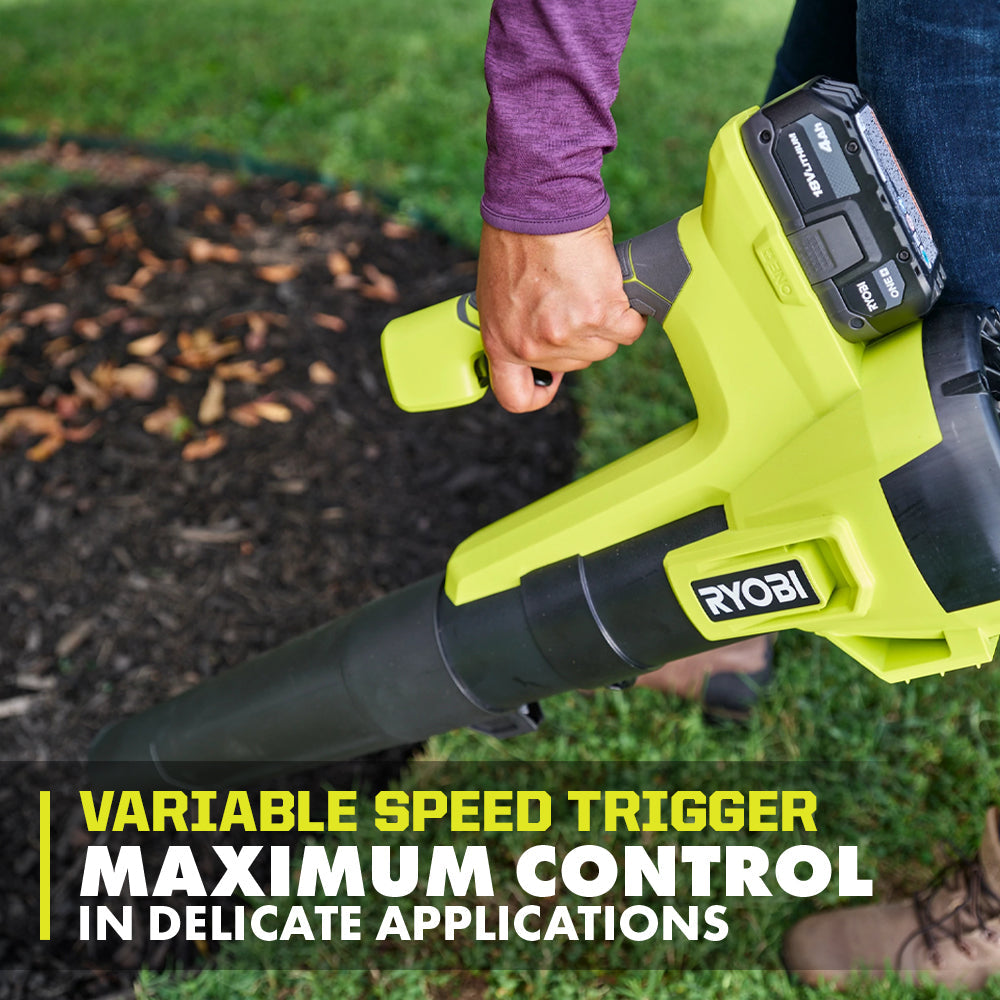 Open Box -  RYOBI ONE+ 18V 100 MPH 350 CFM Cordless Battery Variable-Speed Jet Fan Leaf Blower (Tool Only) RYOBIBullseye Deals
