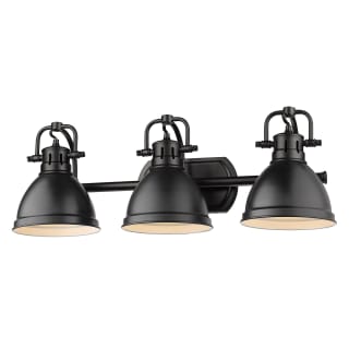 Open Box - Golden Lighting 3602-BA3 BLK-BLK - Bathroom Fixtures Indoor Lighting