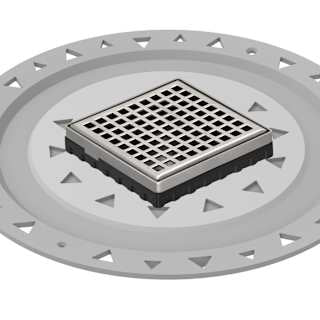 Open Box - Infinity Drain LQD4 BP SS - Shower Drains Showers