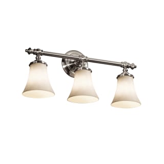 Open Box - Justice Design Group CLD-8523-20-NCKL Clouds 3 Light Vanity Light