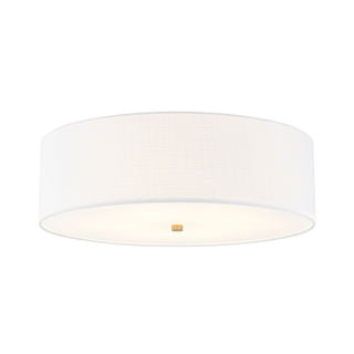 Open Box - Justice Design Group FAB-9732-WHTE-BRSS - Ceiling Fixtures Indoor Lighting