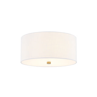 Open Box - Justice Design Group FAB-9735-WHTE-BRSS - Ceiling Fixtures Indoor Lighting Justice Design GroupBullseye Deals