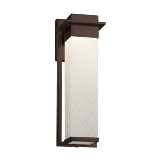 Open Box - Justice Design Group FSN-7544W-WEVE-DBRZ - Wall Sconces Outdoor Lighting